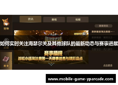 如何实时关注海瑟尔关及其他球队的最新动态与赛事进展